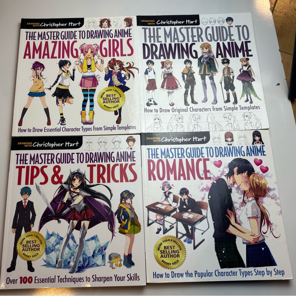 Christopher Hart The Master guide to drawing anime set‎ of 4